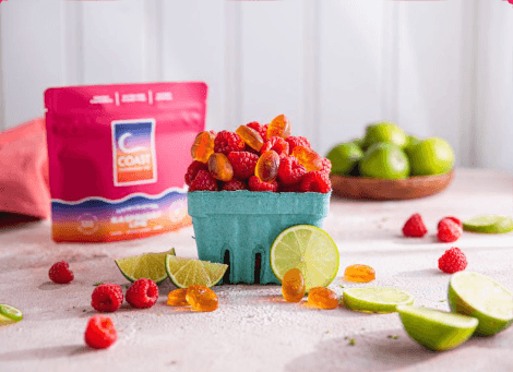 Raspberry Lime Gummies (energy) | 1:1:1 THC:CBD:THCV