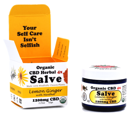 Organic Lemon Ginger CBD Salve - Mini Size